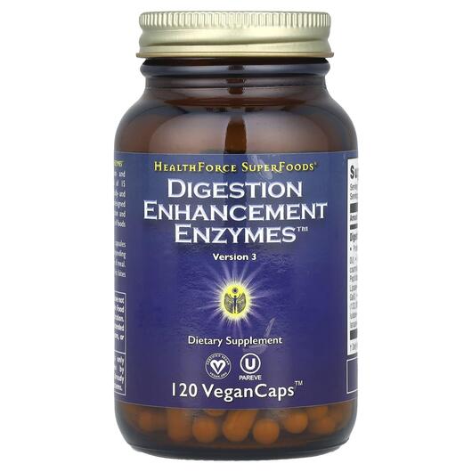Основне фото товара Digestion Enhancement Enzymes, Суперфуд, 120 капсул