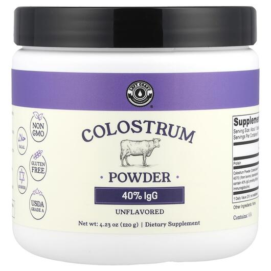 Основное фото товара Колострум, Colostrum Powder Unflavored, 120 г