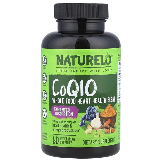 Основное фото товара Naturelo, Коэнзим CoQ10, CoQ10, 60 капсул