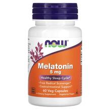 Melatonin 5 mg Мелатонин NOW Foods 60 капсул