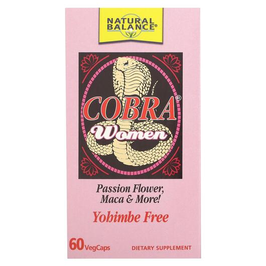 Основне фото товара Natural Balance, Cobra Women, Підтримка Лібідо, 60 капсул