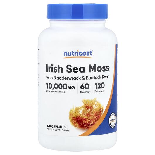 Основне фото товара Nutricost, Irish Sea Moss, Ірландський морський мох, 120 капсул