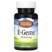 Carlson, E-Gems 67 mg 100 IU, Вітамін E Токофероли, 100 капсул