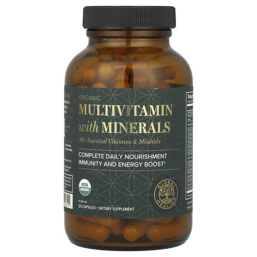 Основне фото товара Organic Multivitamin with Minerals, Мультивітаміни, 120 капсул
