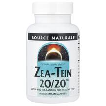 Підтримка здоров'я очей Zea-Tein 20/20 Source Naturals