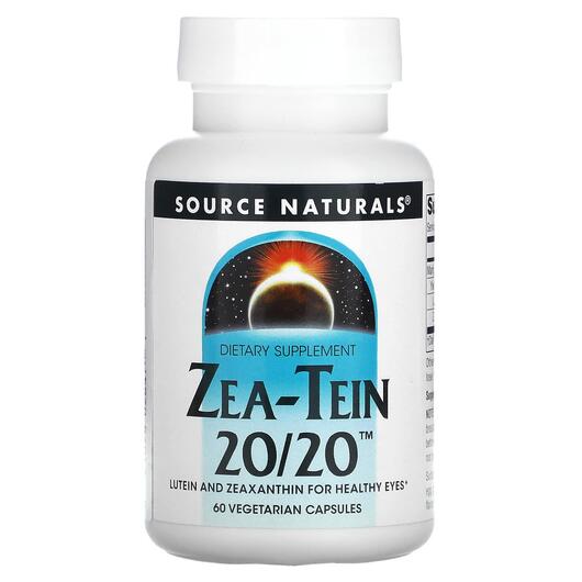Основное фото товара Поддержка здоровья глаз, Zea-Tein 20/20, 60 капсул