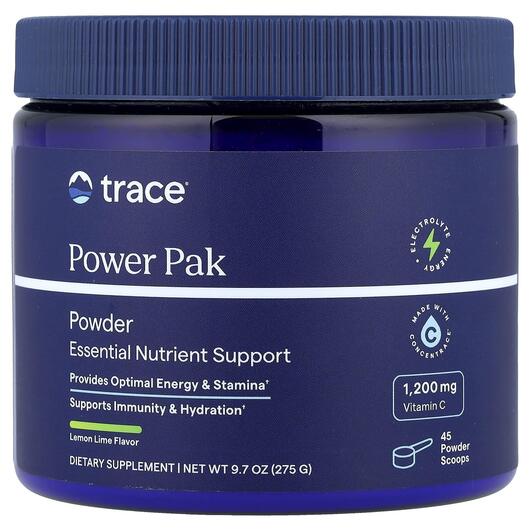 Основне фото товара Power Pak Essential Nutrient Support Lemon Lime, Електроліти, 275