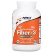 Фото товару NOW, Fiber-3 Powder, Органічна Клітковина порошок, 454 г