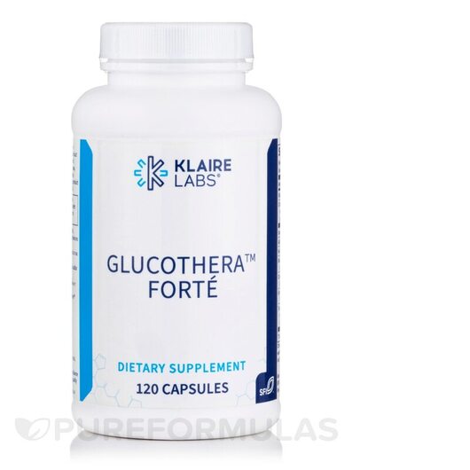 Основне фото товара Klaire Labs, GlucoThera Forte, Підтримка рівня цукру, 120 капсул
