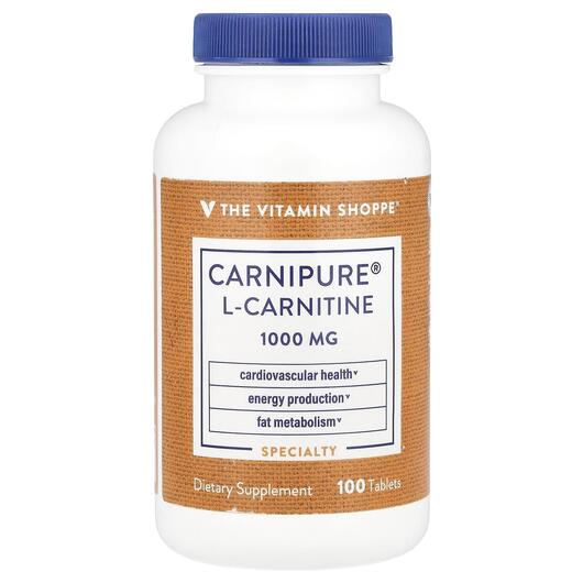 Основное фото товара L-Карнитин, Carnipure L-Carnitine 1000 mg, 100 таблеток