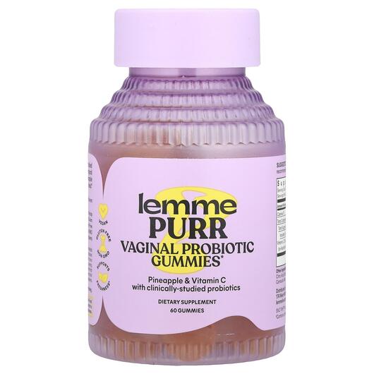Основное фото товара Purr Vaginal Probiotic Gummies, Пробиотики для женщин, 60 таблето