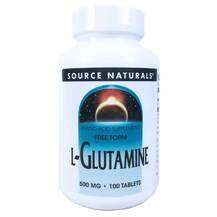 Source Naturals, L-Glutamine 500 mg, L-Глютамін, 100 таблеток
