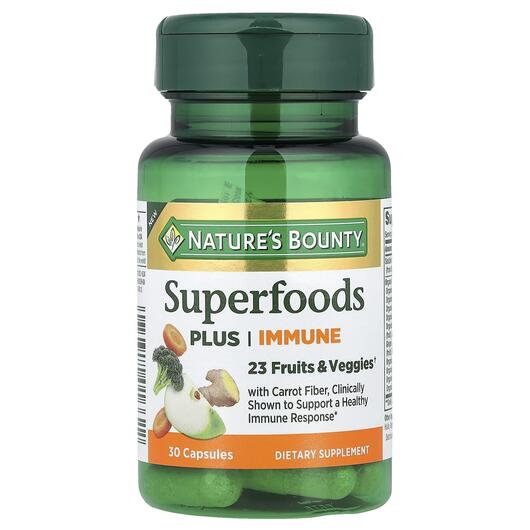 Основное фото товара Nature's Bounty, Суперфуд, Superfoods Plus Immune, 30 капсул