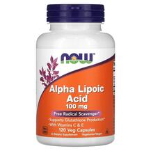 Альфа-ліпоєва кислота 100 мг Alpha Lipoic Acid NOW