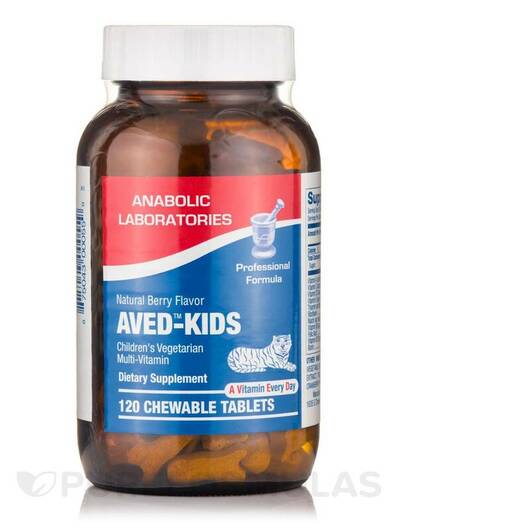 Основное фото товара Витамины для детей, AVED-Kids Natural Berry Flavor, 120 таблеток