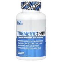Коріння куркуми Turmeric 1500 EVLution Nutrition 90 капсул