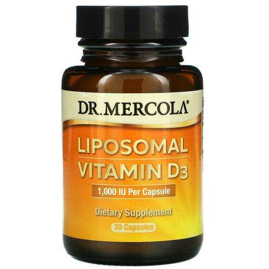 Основне фото товара Dr Mercola, Liposomal Vitamin D3 1000 IU, Ліпосомальний Вітамі...
