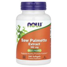 Пальметто 160 мг Saw Palmetto 160 mg NOW 240 капсул