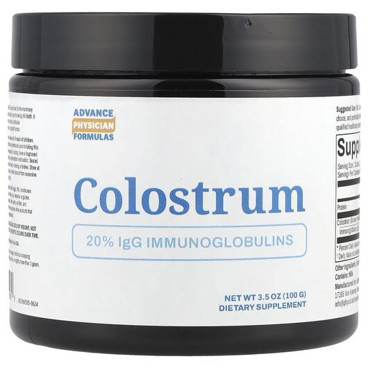Основне фото товара Advance Physician Formulas, Colostrum, Колострум, 100 г