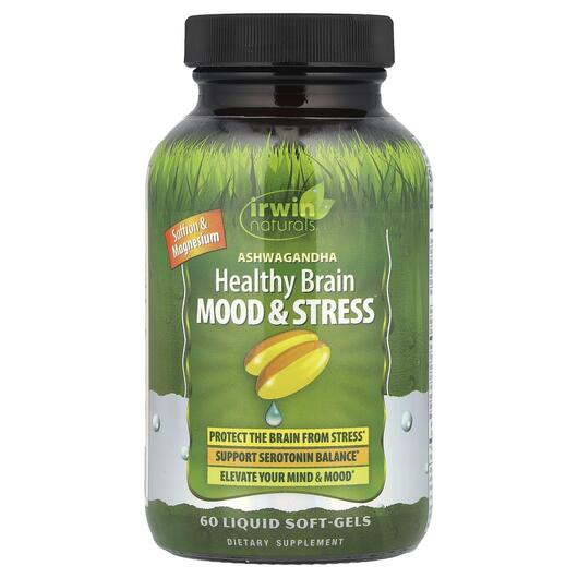 Основне фото товара Ashwagandha Healthy Brain Mood & Stress, Ашваганда, 60 капсул