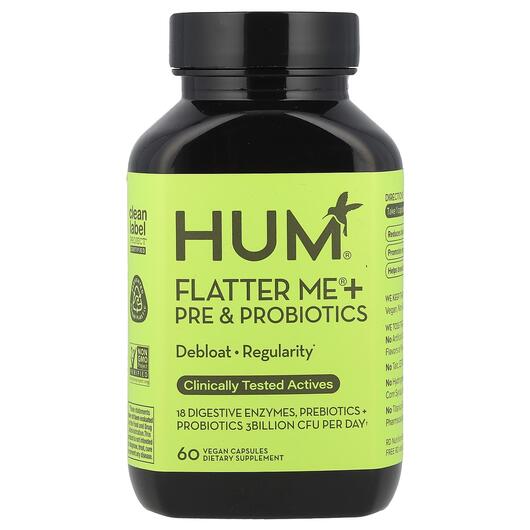 Основное фото товара Пробиотики, Flatter Me + Pre & Probiotics, 60 капсул