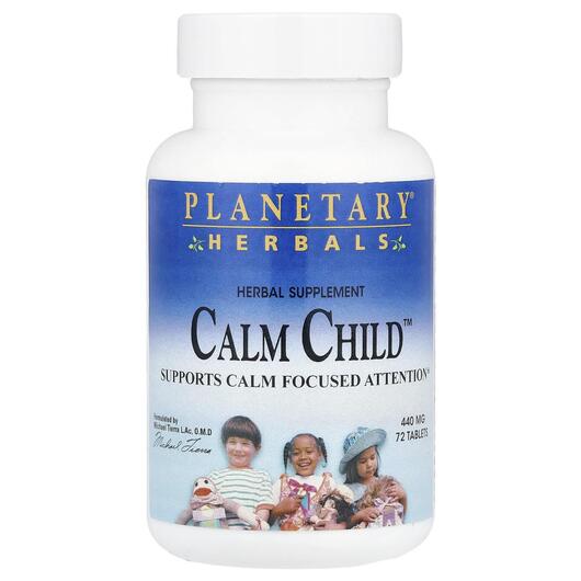 Основне фото товара Planetary Herbals, Calm Child, Підтримка стресу, 72 таблеток