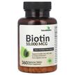 Фото товару Biotin High Potency 10000 mcg, Вітамін B7 Біотин, 360 таблеток