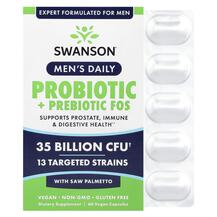 Men's Daily Probiotic + Prebiotics FOS With Saw Palmetto
