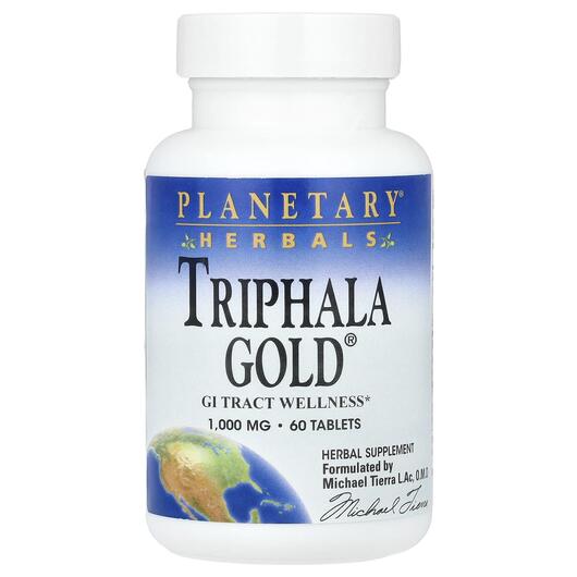 Основное фото товара Planetary Herbals, Трифала, Triphala Gold, 60 таблеток