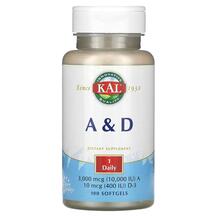 Вітаміни A та D A & D KAL 100 капсул