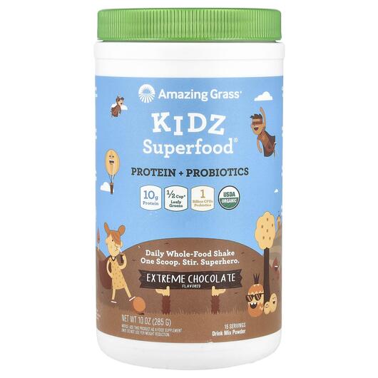 Основное фото товара Kidz Superfood Protein + Probiotics Extreme Chocolate, Протеин, 2