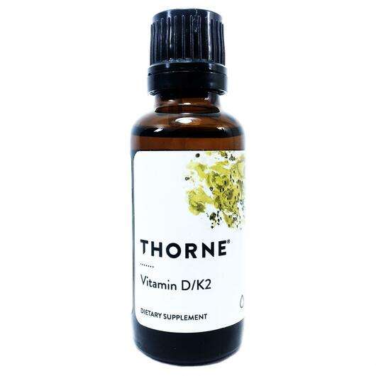 Основне фото товара Thorne, Vitamin D/K2, Вітамін D / K2, 30 мл