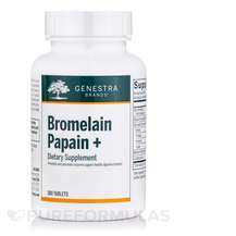 Бромелайн Bromelain Papain+ Genestra 180 таблеток