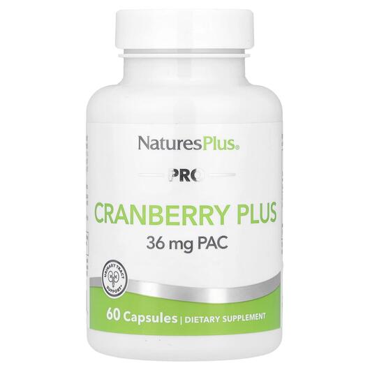 Основное фото товара Natures Plus, Клюква, PRO Cranberry Plus, 60 капсул