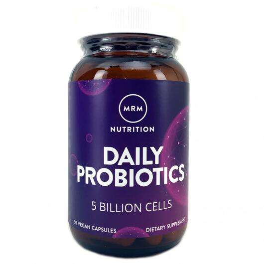 Основне фото товара MRM Nutrition, Daily Probiotic, Пробіотик 5 млрд, 30 капсул