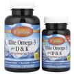 Фото товара Carlson, Омега 3, Elite Omega-3 Plus D & K 60+, 30 мягких гел