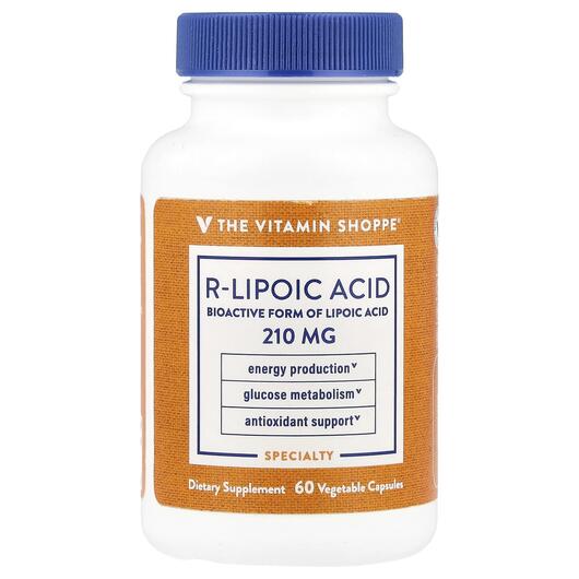 Основне фото товара TheVitaminShoppe, R-Lipoic Acid, R-Ліпоєва кислота, 60 капсул