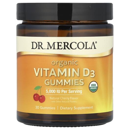 Основное фото товара Organic Vitamin D3 Gummies, Витамин D3 Холекальциферол, 30 таблет