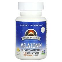 Melatonin Orange 1.0 mg Мелатонин Source Naturals