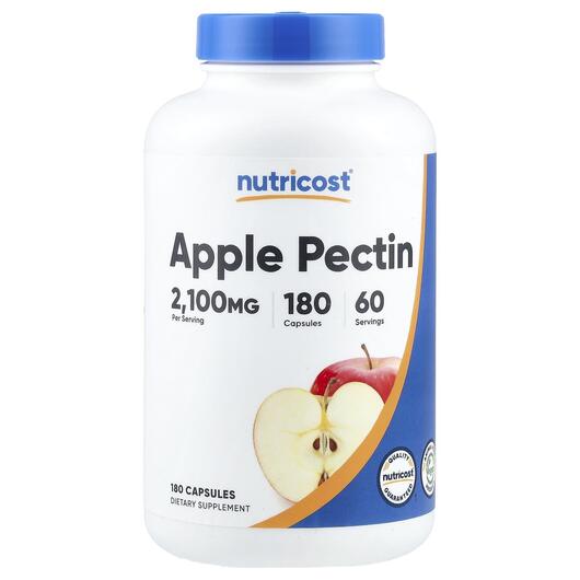 Основное фото товара Nutricost, Яблочный пектин, Apple Pectin, 180 капсул