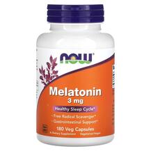 Мелатонін 3 мг Melatonin 3 mg NOW 180 капсул