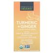 Фото товара Экстракт корня куркумы, Organic Turmeric + Ginger, 90 таблеток