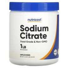 Натрій Sodium Citrate Unflavored Nutricost 454 г Натрій Sodium Citrate Unflavored Nutricost 454 г