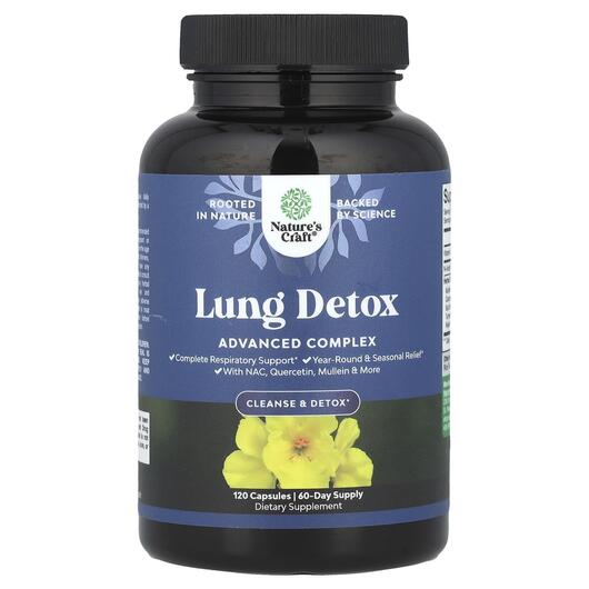 Основное фото товара Nature's Craft, Детокс и очистка, Lung Detox, 120 капсул