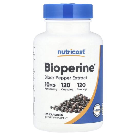 Основное фото товара Nutricost, Черный перец, Bioperine, 120 капсул