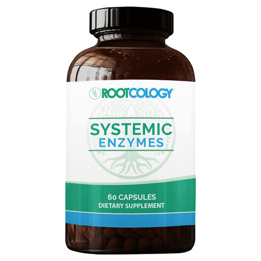 Основне фото товара Rootcology, Systemic Enzymes, Системні ферменти, 60 капсул