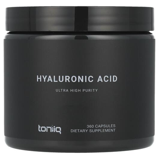 Основное фото товара Toniiq, Гиалуроновая кислота, Hyaluronic Acid, 360 капсул