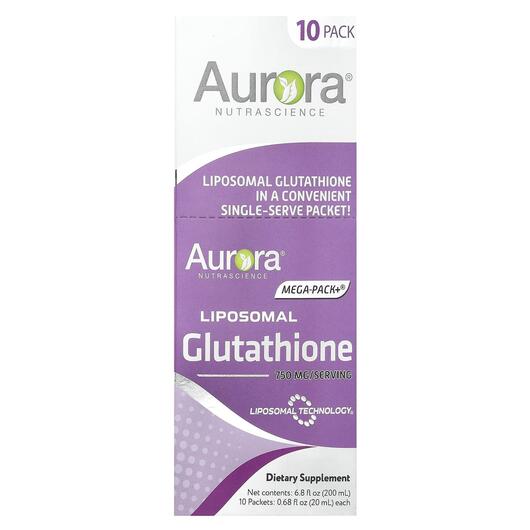 Основное фото товара Липосомальный Глутатион, Mega-Pack+ Liposomal Glutathione, 10 шт