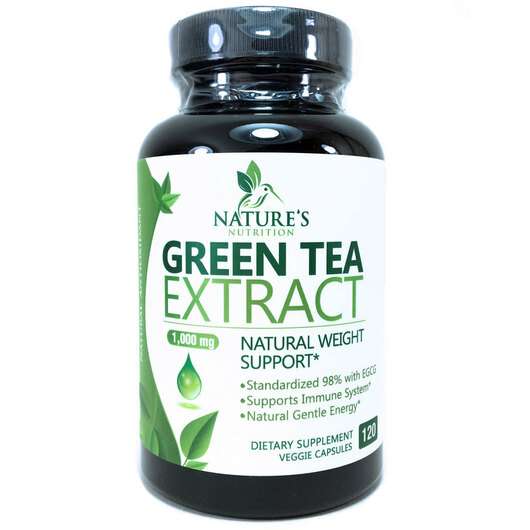 Основне фото товара Nature's Nutrition, Green Tea Extract, Екстракт Зеленого Чаю, ...