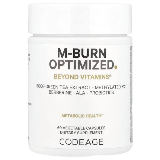 Основное фото товара CodeAge, Жиросжигатели, M-Burn Optimized, 60 капсул